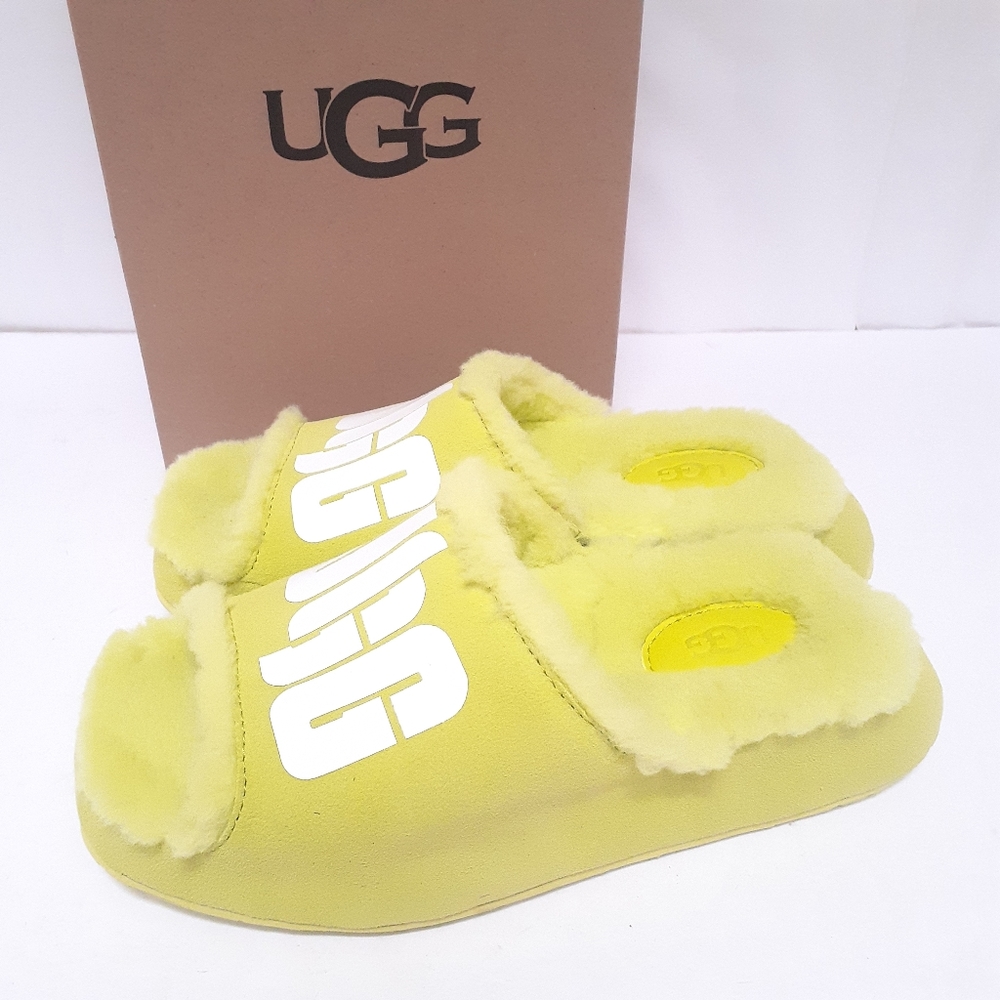 UGG Pierside Chopd Slides Sz 6